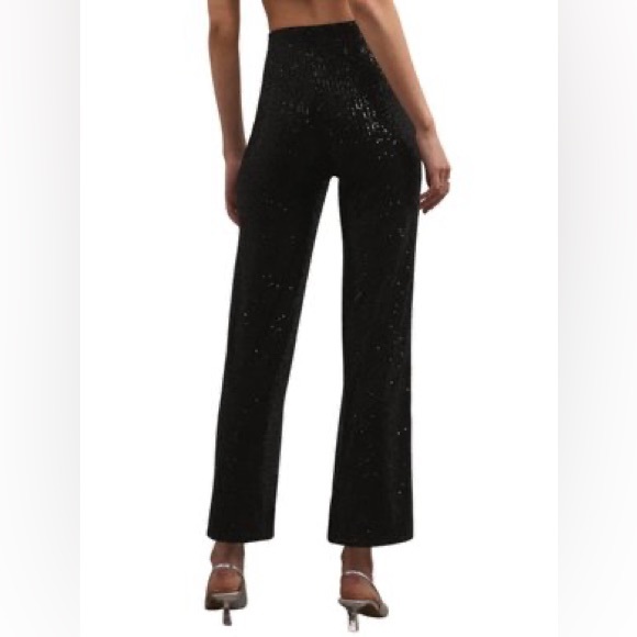 Z Supply Skyler Sequin Pant in Black - Picture 2 of 6